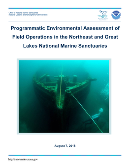 Programmatic Environmental Assessment of Field Operations in the Northeast and Great Lakes National Marine Sanctuaries