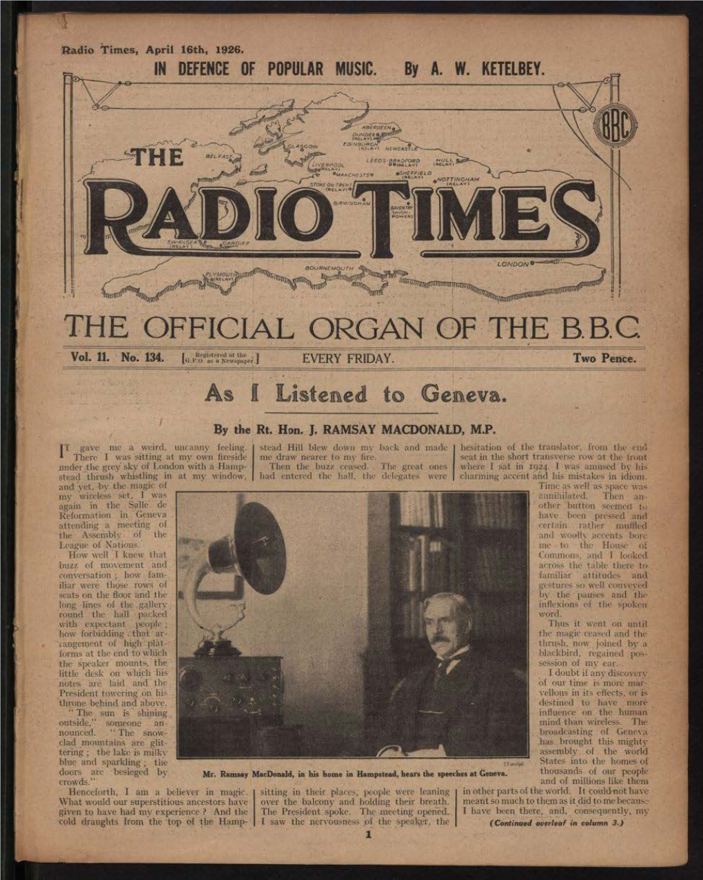 IN DEFENCE of POPULAR MUSIC. by AW KETELBEY