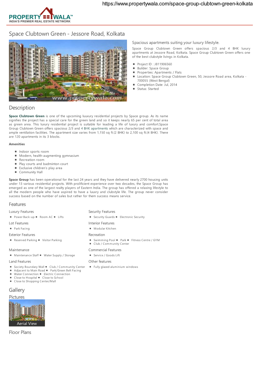 Space Clubtown Green - Jessore Road, Kolkata Spacious Apartments Suiting Your Luxury Lifestyle