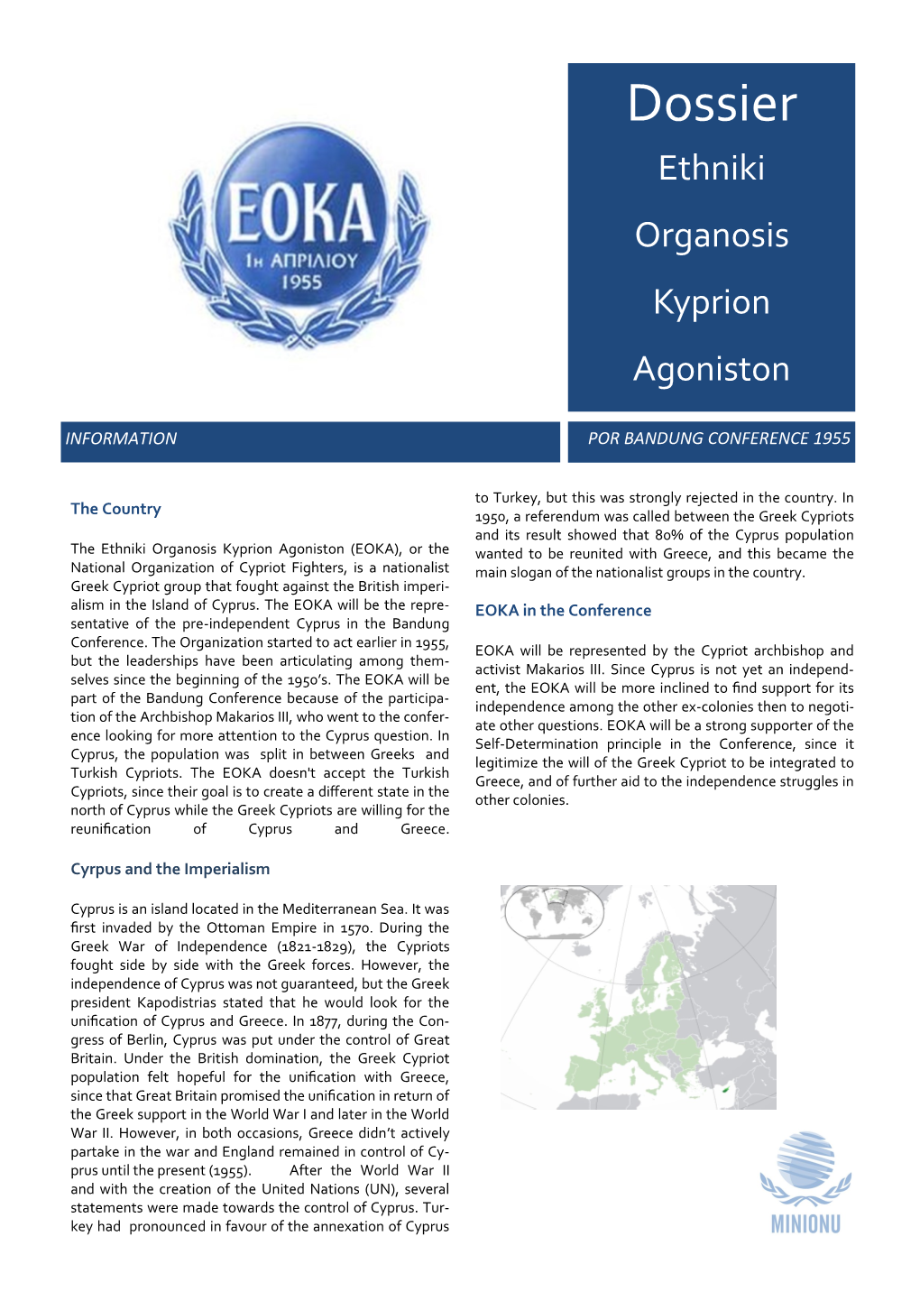 Dossier Ethniki Organosis Kyprion Agoniston