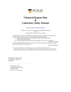 Chemical Hygiene Plan & Laboratory Safety Manual