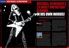 Michael Schenker's 20 Most Important Albums… in His