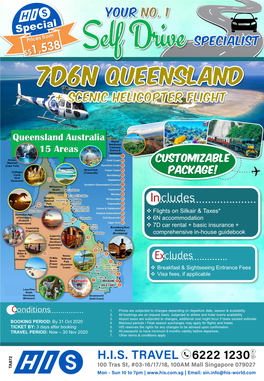 Queensland Australia 15 Areas Customizable Package!