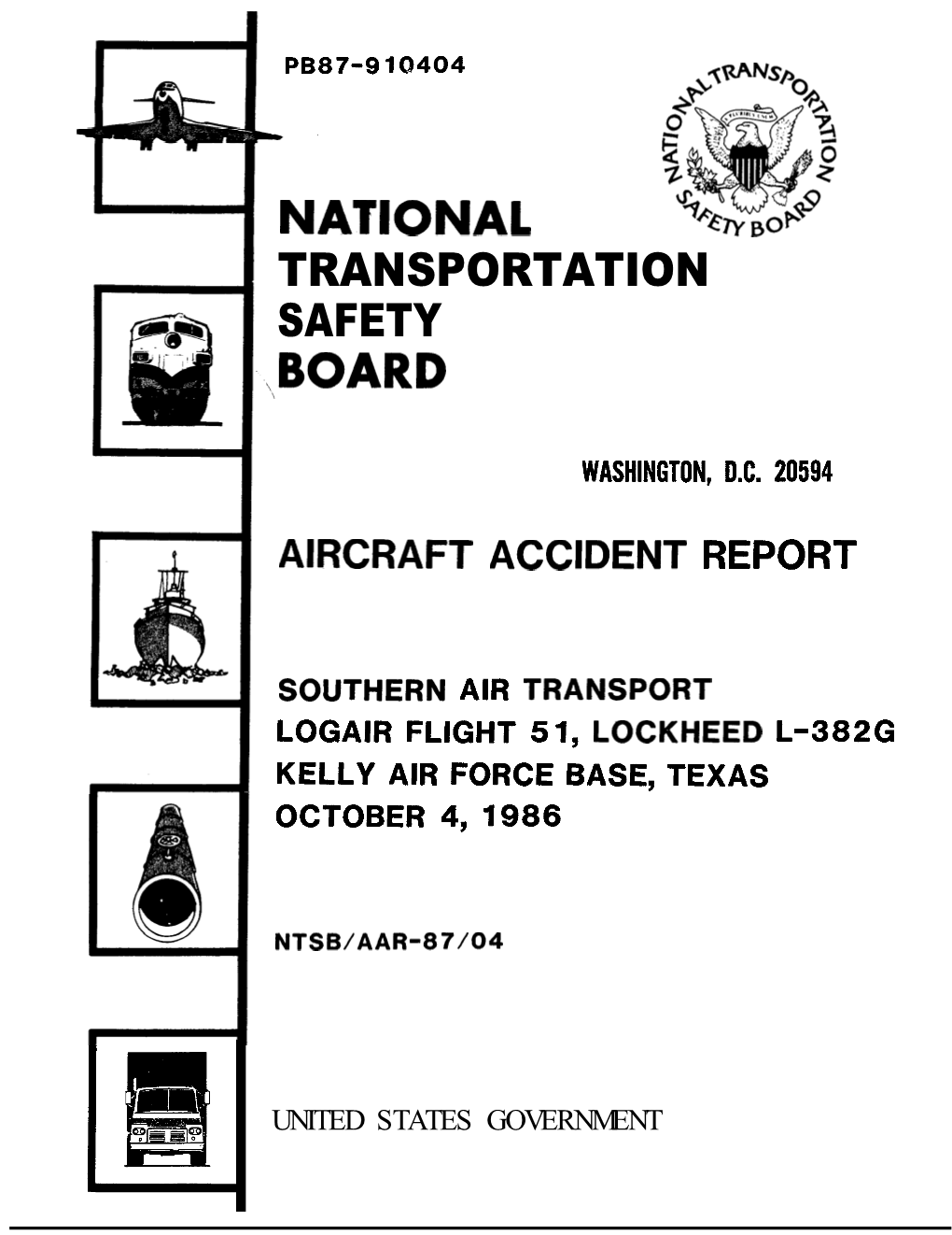 Ntsb/Aar-87/04 Pb87-910404 I