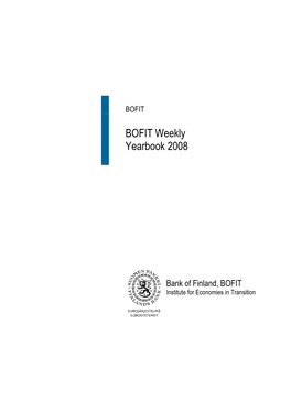 BOFIT Weekly Yearbook 2008