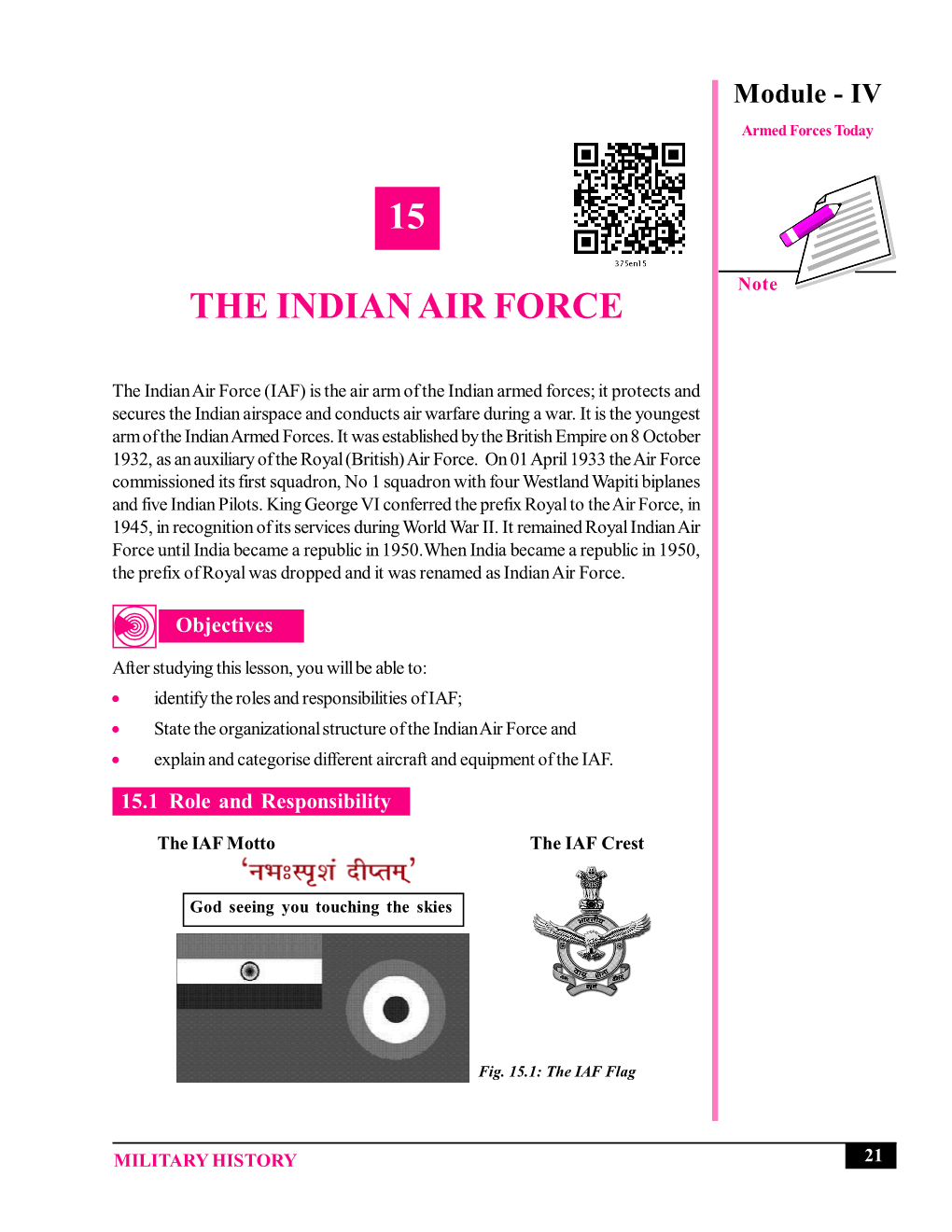 15 the Indian Air Force