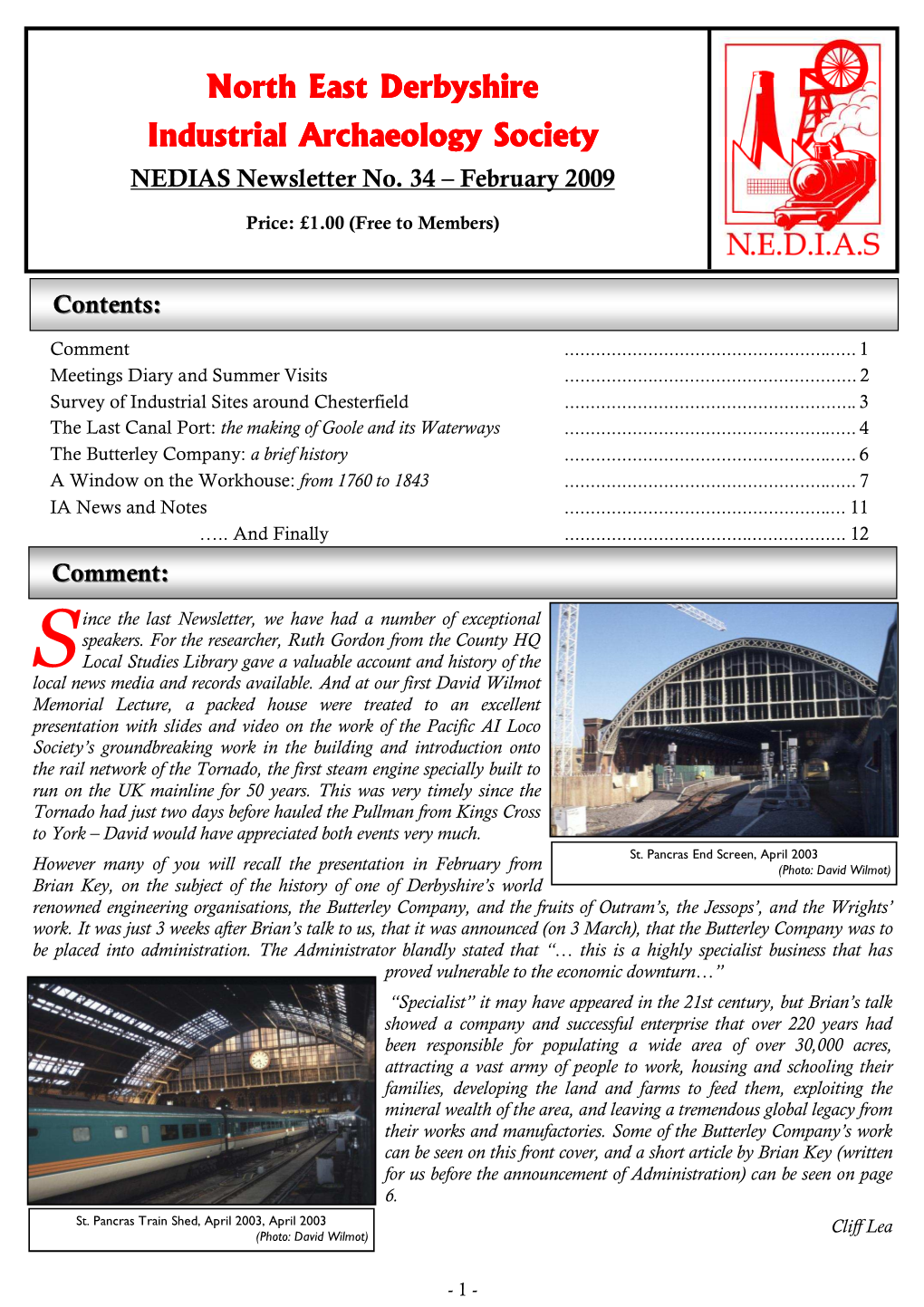 NEDIAS Newsletter No. 34 May 2009