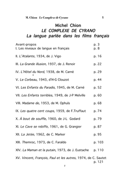 Le Complexe De Cyrano 1