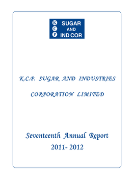 Seventeenth Annual Report 2011- 2012
