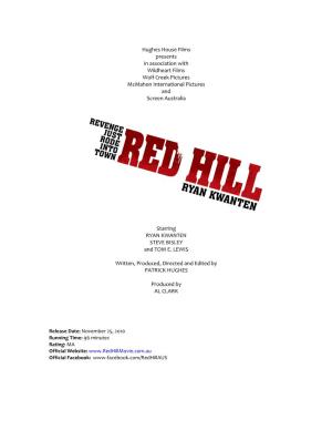 Final SPR Red Hill Press