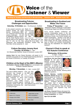 Summer 2010 Bulletin Issue 101