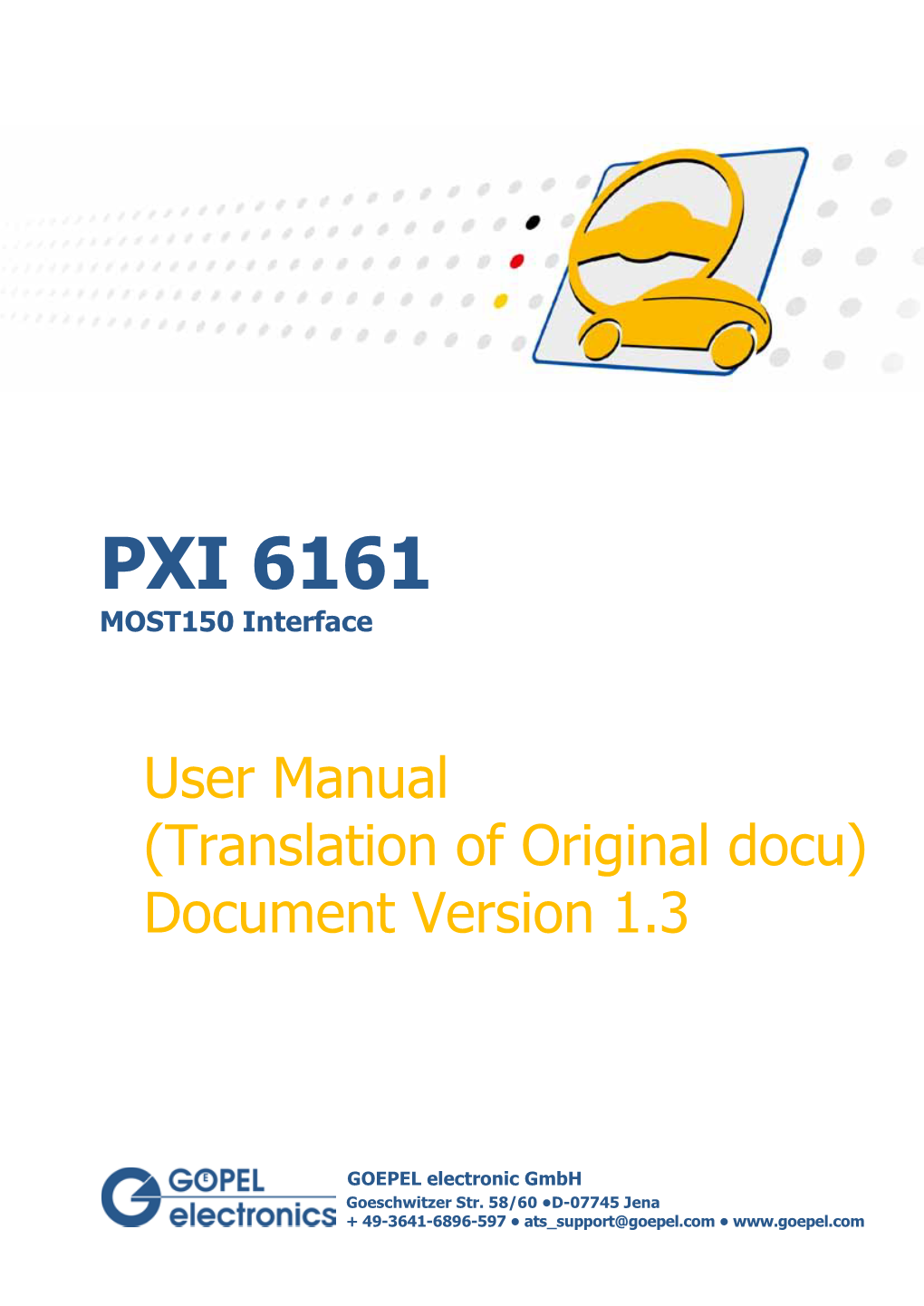 PXI 6161 MOST150 Interface