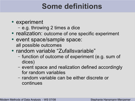 Probability Density Function (P.D.F)