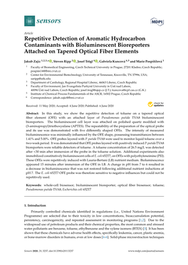 Repetitive Detection of Aromatic Hydrocarbon Contaminants with Bioluminescent Bioreporters Attached on Tapered Optical Fiber Elements