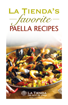 La Tienda's Favorite Paella Recipes