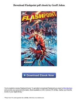 Download Flashpoint Pdf Ebook by Geoff Johns