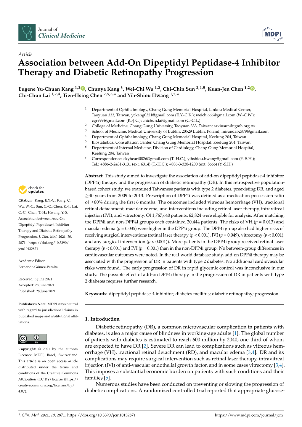 Association Between Add-On Dipeptidyl Peptidase-4 Inhibitor Therapy and Diabetic Retinopathy Progression