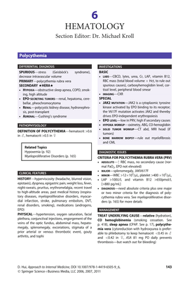 HEMATOLOGY Section Editor: Dr