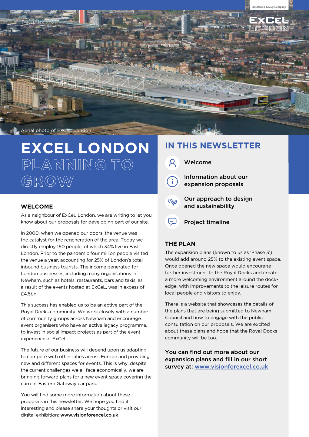 Excel London Planning to Grow