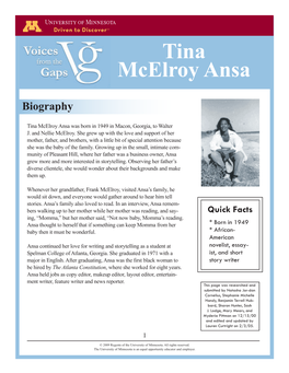Tina Mcelroy Ansa