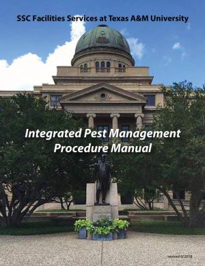 Integrated Pest Management Procedure Manual