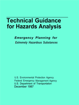 Technical Guidance for Hazards Analysis