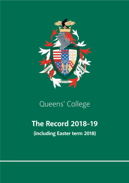 Queens' College the Record 2018-19