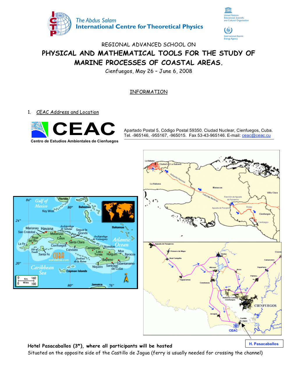 Physical and Mathematical Tools for the Study of Marine Processes of Coastal Areas