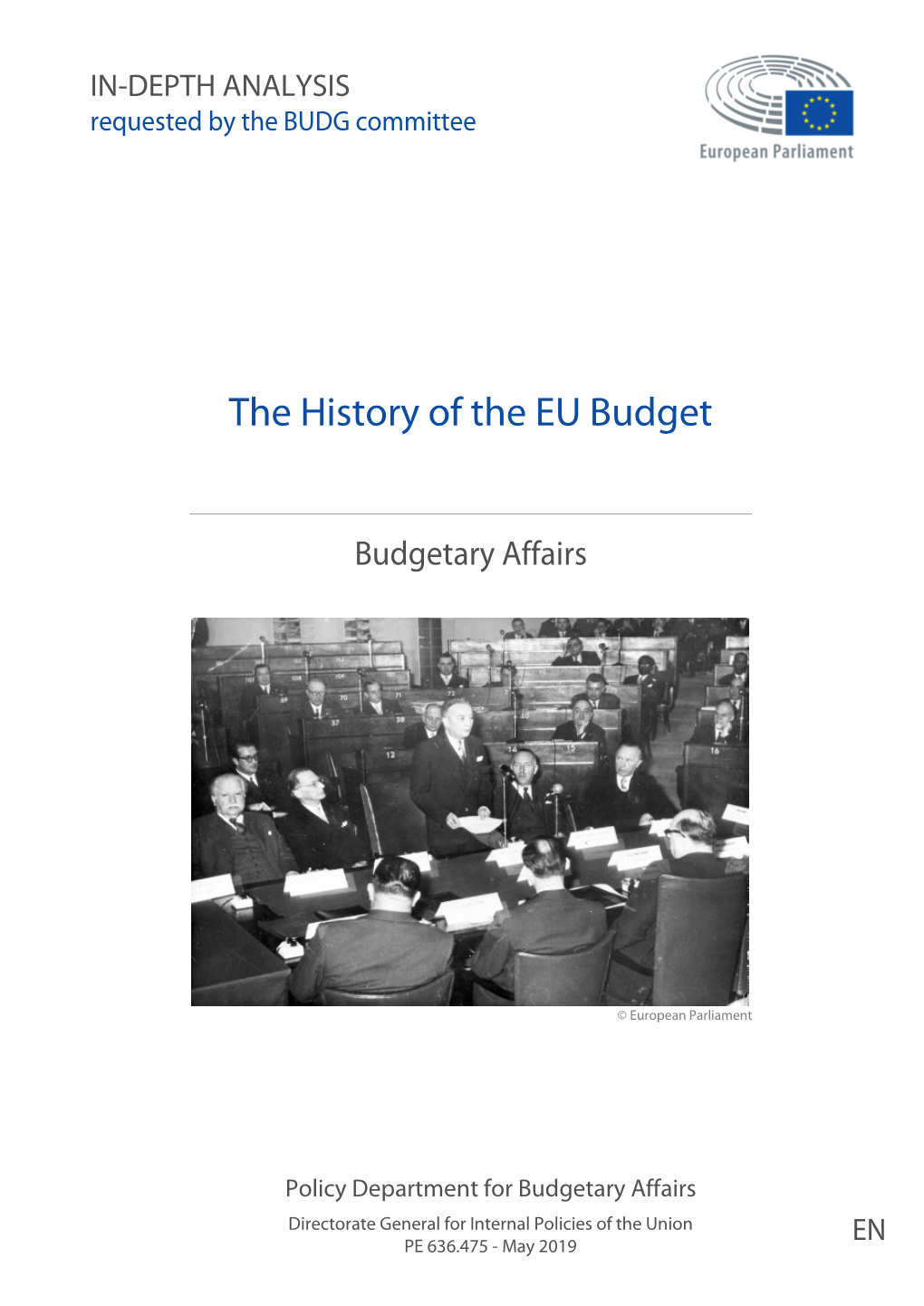 Briefing on the History of the EU Budget ______
