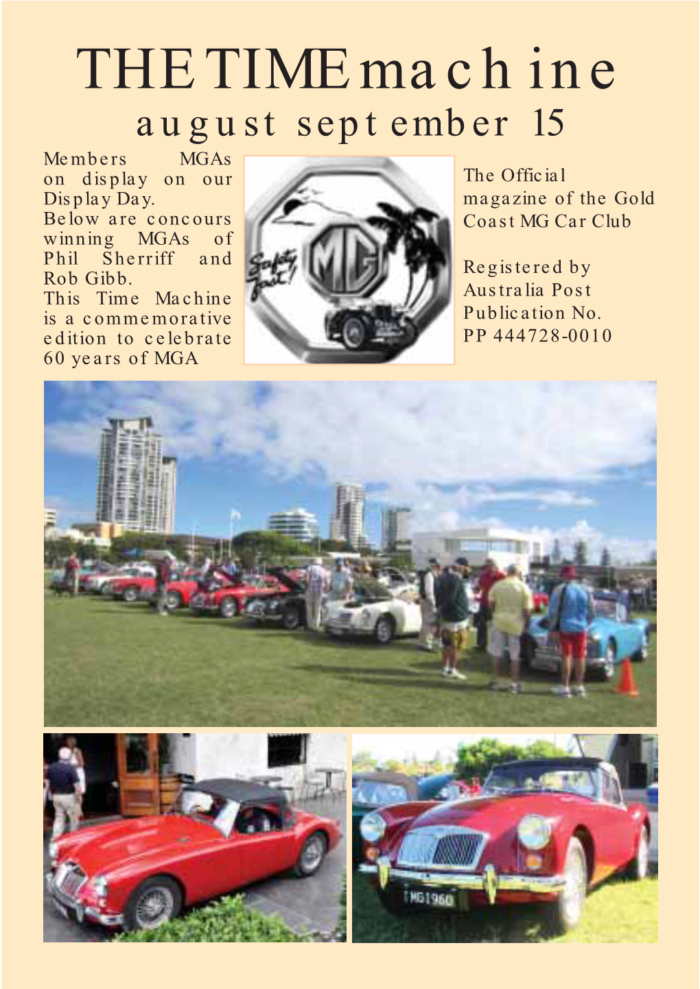 THE TIME Machine August September 15 Members Mgas on Display on Our the Official Display Day