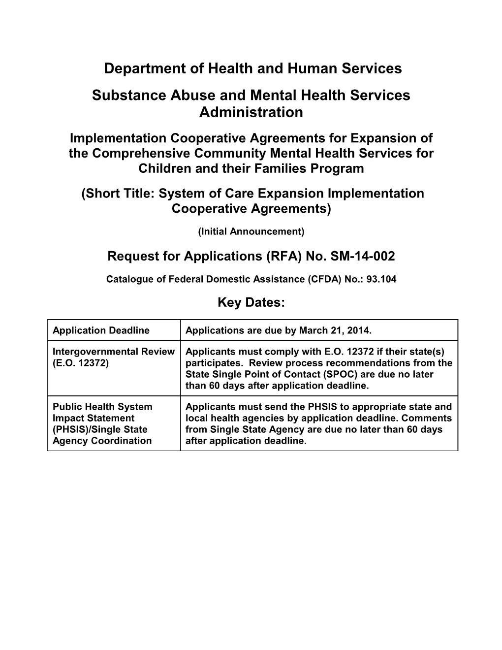 Substance Abuse and Mental Health Services Administration