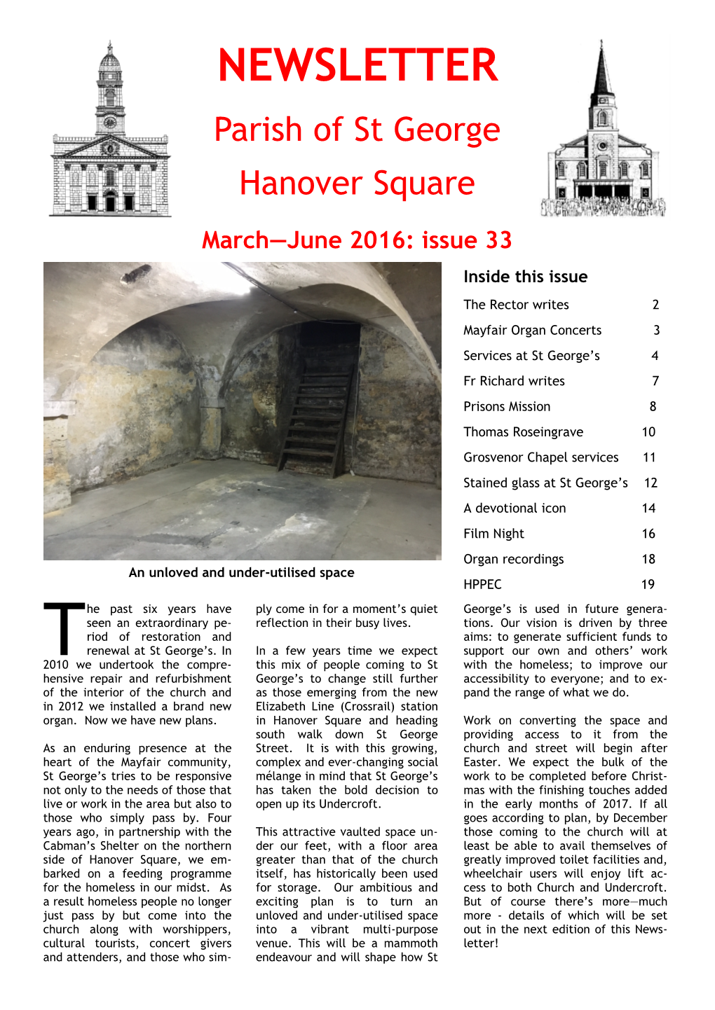 NEWSLETTER Parish of St George Hanover Square