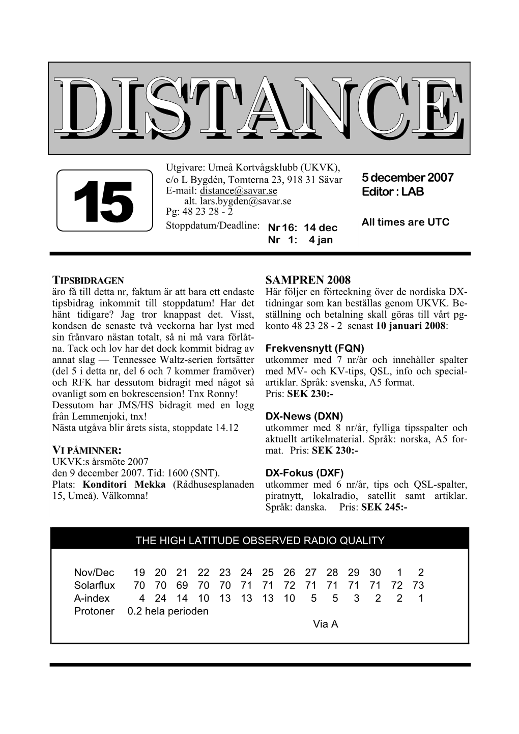 Distance 15-07