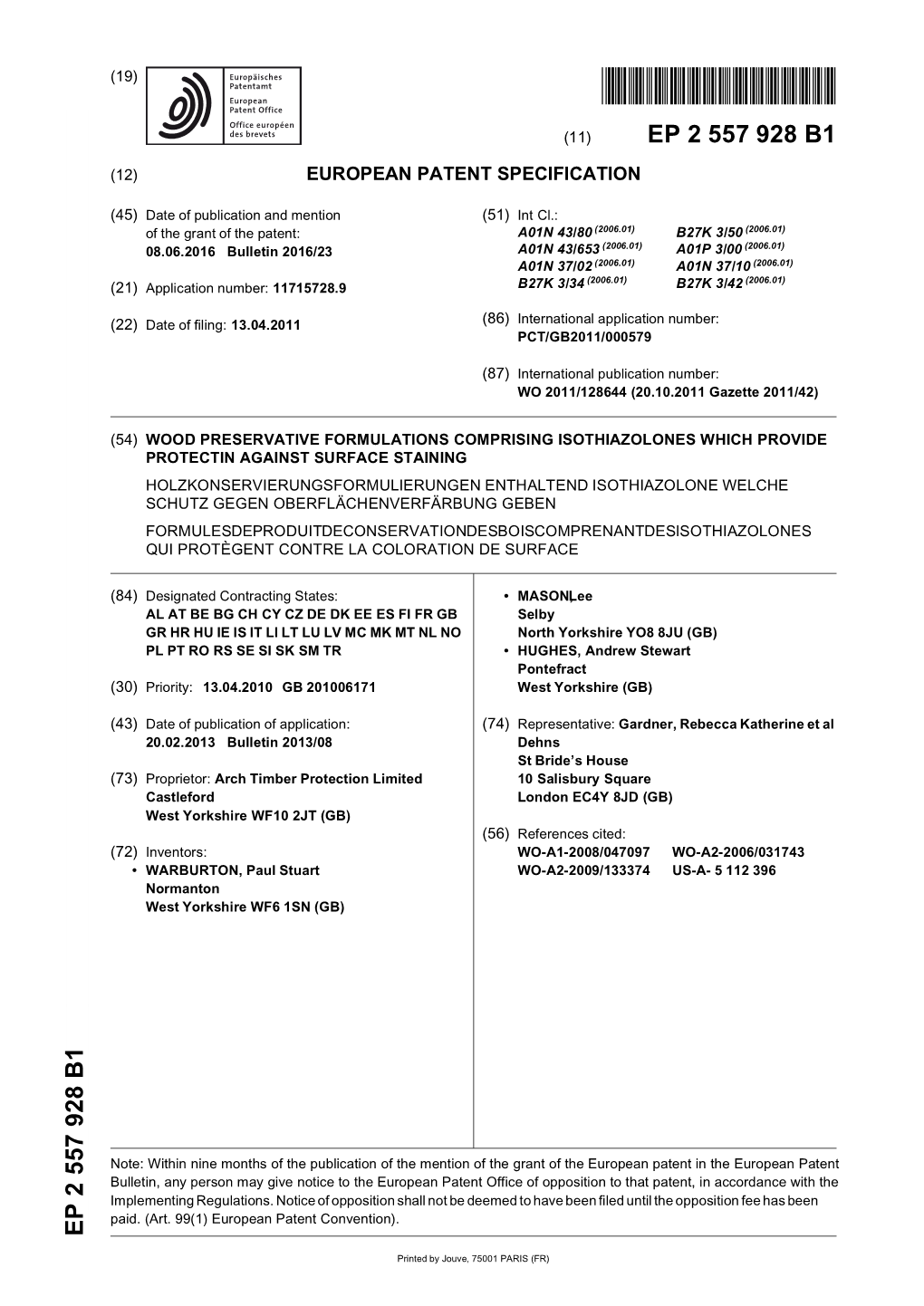 Wood Preservative Formulations Comprising