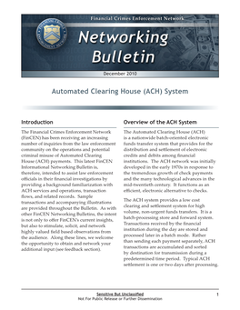 Automated Clearing House (ACH) System