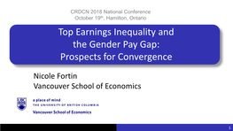 Top Earnings Inequality and the Gender Pay Gap: Prospects for Convergence