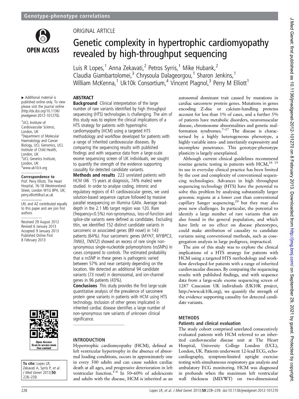 Genetic Complexity in Hypertrophic Cardiomyopathy Revealed by High-Throughput Sequencing