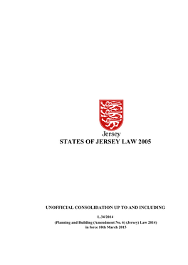 States of Jersey Law 2005