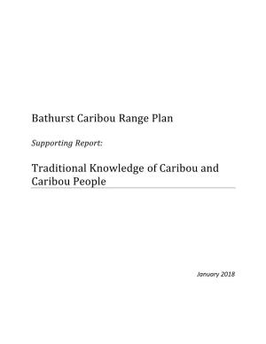 Traditional Knowledge of Caribou and Caribou People