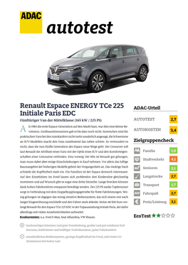 Renault Espace ENERGY Tce 225 Initiale Paris EDC