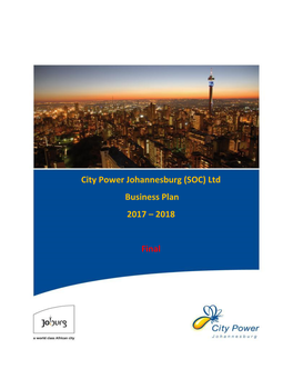 City Power Johannesburg (SOC) Ltd Business Plan 2017 – 2018 Final