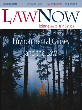 Environmental Causes and the Law Contents March/April 2013