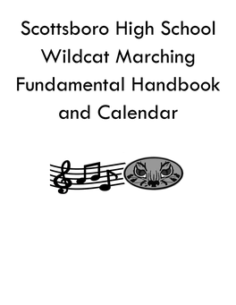 Marching Fundamental Handbook and Calendar Page | 2