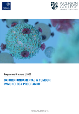 2020 Oxford Fundamental & Tumour Immunology Programme