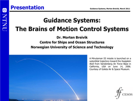 Guidance Systems, Morten Breivik, March 2011