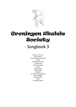 Groningen Ukulele Society Songbook 3
