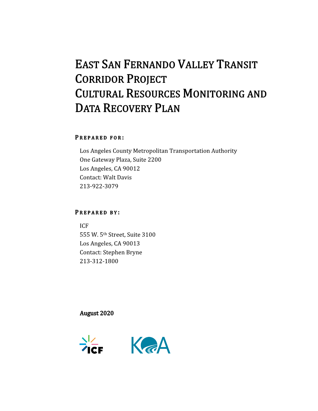 East San Fernando Valley Transit Corridor Project Final Environmental Impact Statement/Final Environmental Impact Report