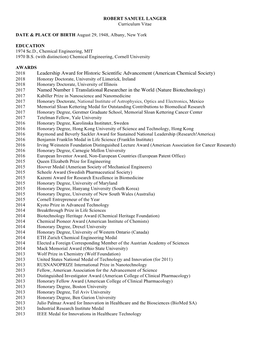 (American Chemical Society) Named Number 1 Translational Researcher