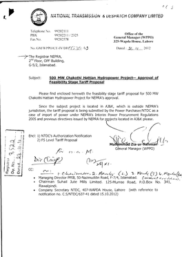 Copy of Tariff Petition
