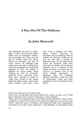 A Day out of the Ordinary by John Maneschi 74